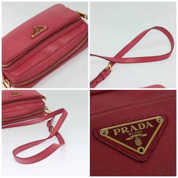PRADA Shoulder Bag Safiano leather Pink Gold BT1010 Auth 137816 - Picture 16 of 16